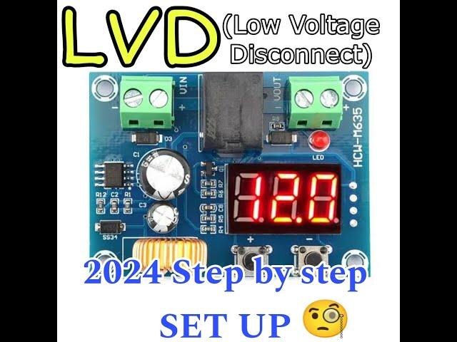 LVD (Low Voltage Disconnect) Module XH-M609 set-up Solar Power energy/How to