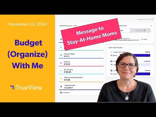 Budget With Me in November 2024 | Message to Stay-At-Home Moms