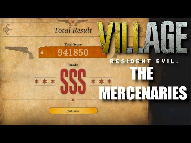 HOW TO GET SSS RANK IN RESIDENT EVIL VILLAGE MERCENARIES (UNLOCK LIGHTSABER)