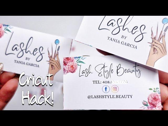 DIY: How to Print Double sided Business Cards with Cricut ! Hack !! Part 2