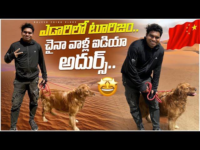 చైనా ఎడారిలో సాహస యాత్ర.. Adventure tourism in China || Rajesh China Vlogs