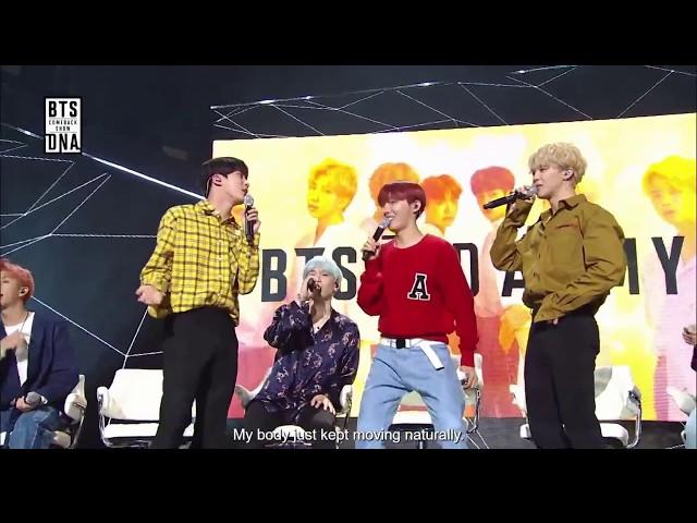 BTS Jin dance DNA twice the speed 2x (Big improvement on his dancing!)