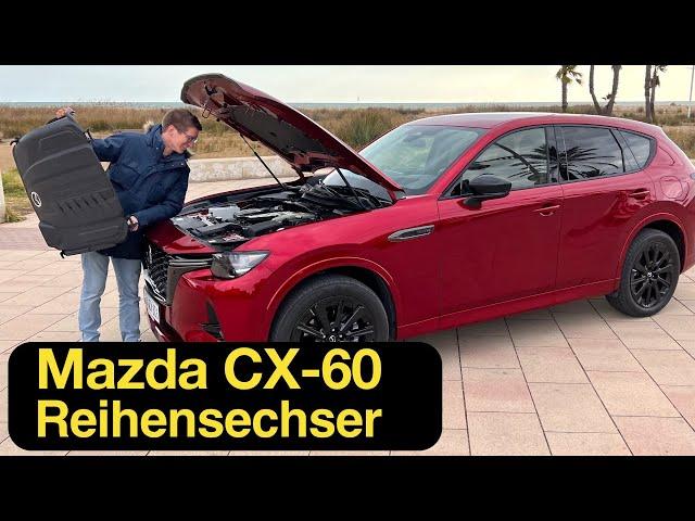 Braucht NUR 4,85 l/100km Diesel im Test: Mazda CX-60 e-Skyactiv D 200 [4K] - Autophorie