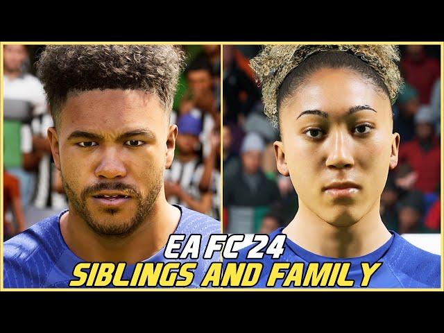 EA SPORTS FC 24 | ALL SIBLINGS AND FAMILY WITH REAL FACES!