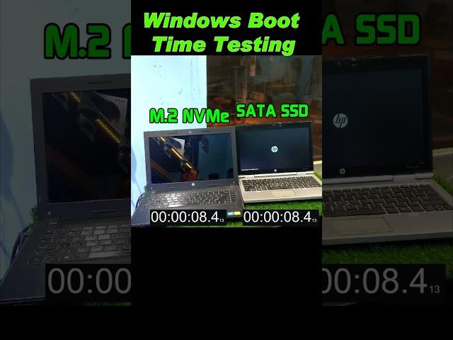 SSD vs M.2 NVMe Speed Testing | Laptop #Shorts