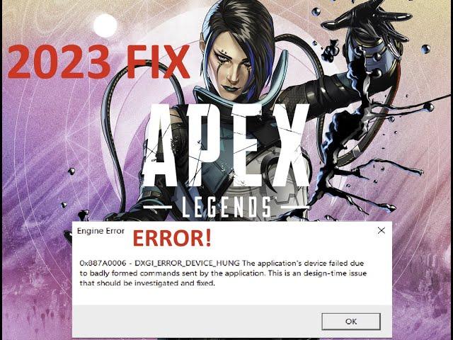 Apex Legends Fix 2023 Crash|Freeze|Device Hung Error