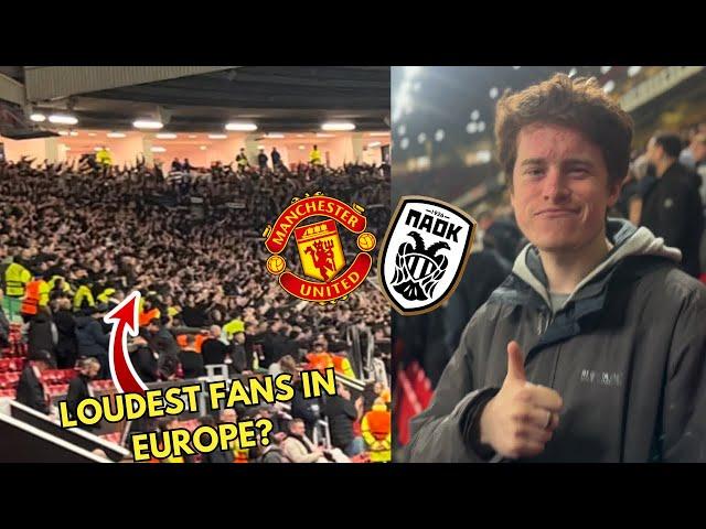 PAOK BRING THE NOISE TO OLD TRAFFORD! Man United 2-0 PAOK FC VLOG!!