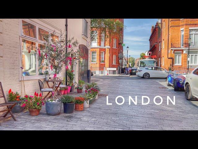 Sizzling London Heatwave | Walking Posh London Streets in Summer | Central London City Walk [4K HDR]