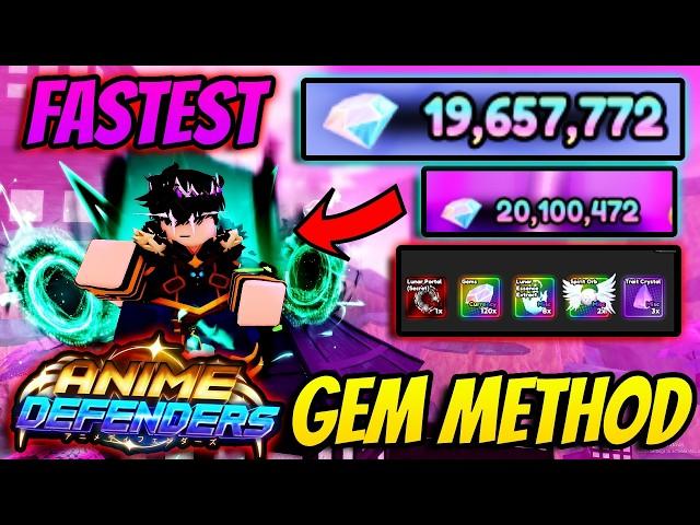 New *EASY* Gem Methods In Anime Defenders Update 4 Part 2.. (FAST)