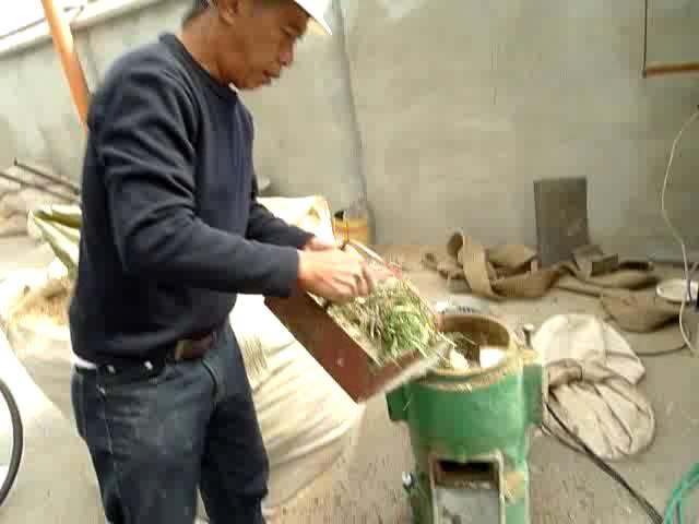 Small pellet machine test , making the rabbit feed pellet