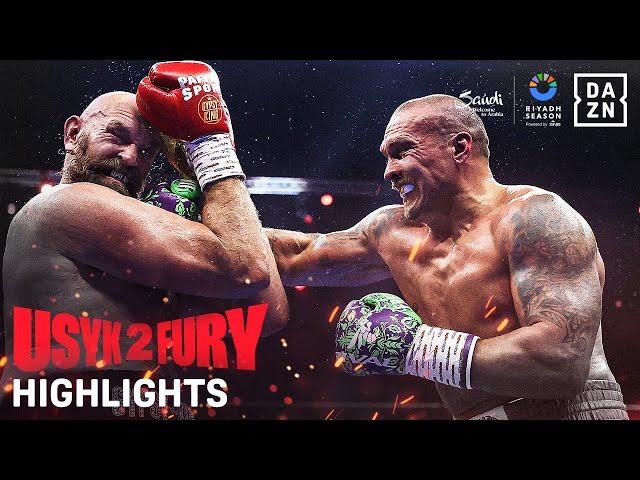 ALL TIME CLASSIC | Riyadh Season: Oleksandr Usyk vs. Tyson Fury 2 Fight Highlights