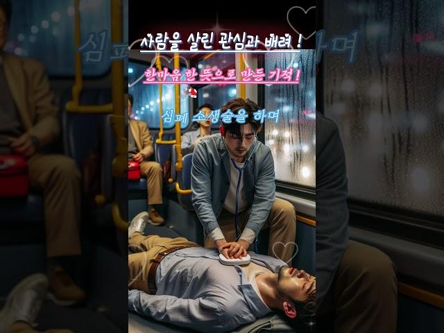 사람을 살린 관심과 배려 ! 한 마음 한 뜻으로 만든 기적 !