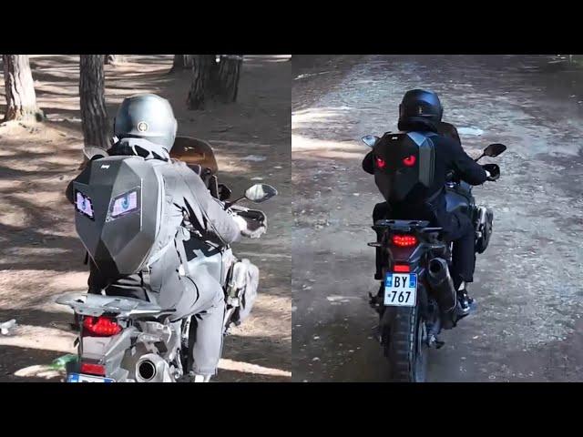 Riding with BIOSLED LOY KNIGHT Backpack / Honda Africa Twin 1000cc