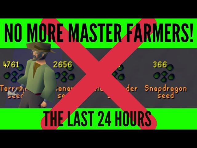 Loot from 168 hours at Master Farmers - OSRS LOOT video - 70m/100m xp