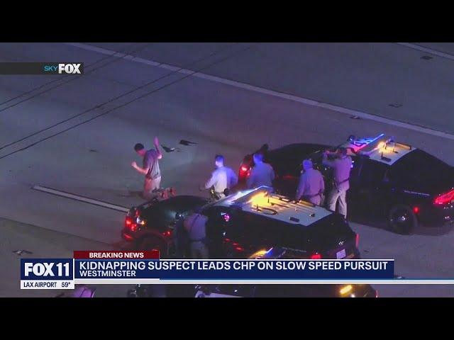 Kidnapping suspect leads CHP on pursuit