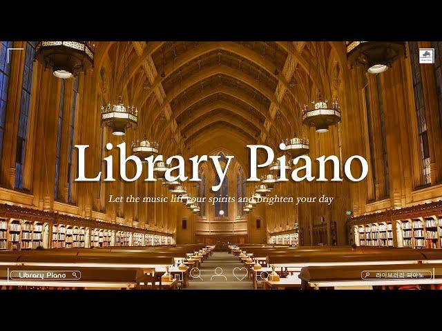 【Smooth Library Piano】 Relaxing Piano Music To Listen In The Library