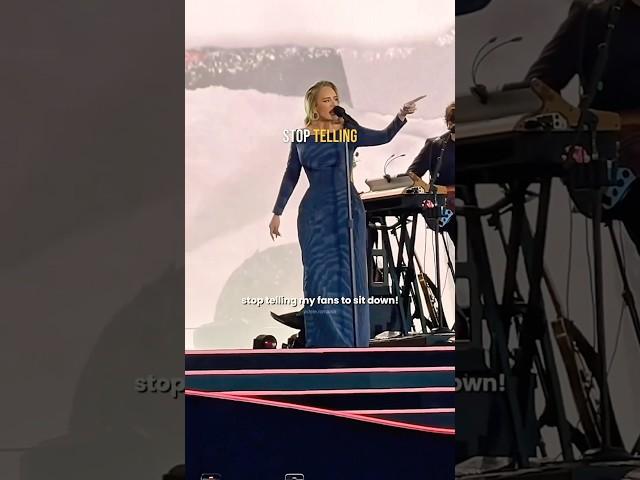 Adele Defends Fans Against Security During Concert  #shorts #adele #celebrity