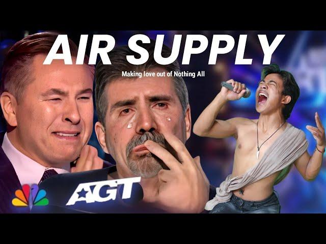 Golden Buzzer : Simon Cowell cried when he heard the song Air Supply with an extraordinary voice