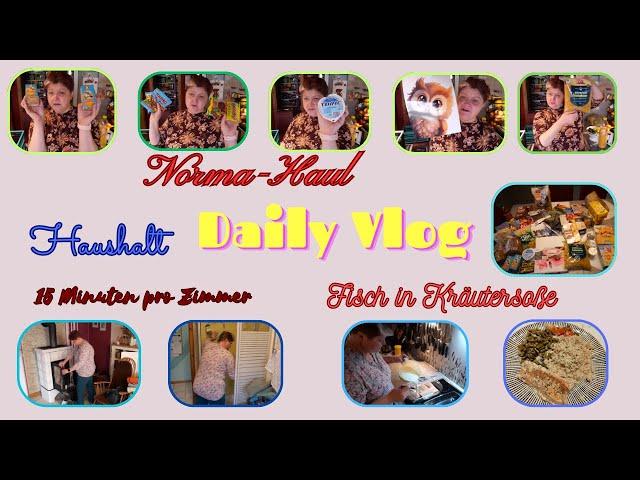 Daily Vlog / Nur mein Montag / Norma-Haul / Zahnarzt / Fisch in Kräutersoße / Haushalt / Mamaalltag