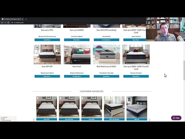 US-Mattress.com Live Stream