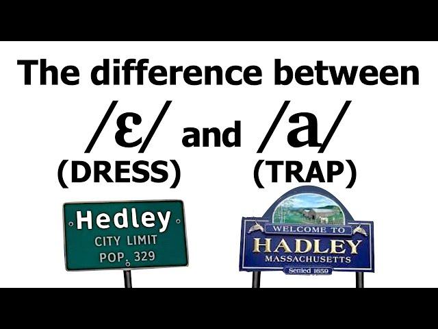 CONTRASTING /ɛ/ AND /a/ (the vowels of DRESS and TRAP)