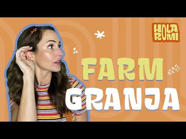 Farm Animals! Animales de Granja! Learn Spanish words for your favorite animals!