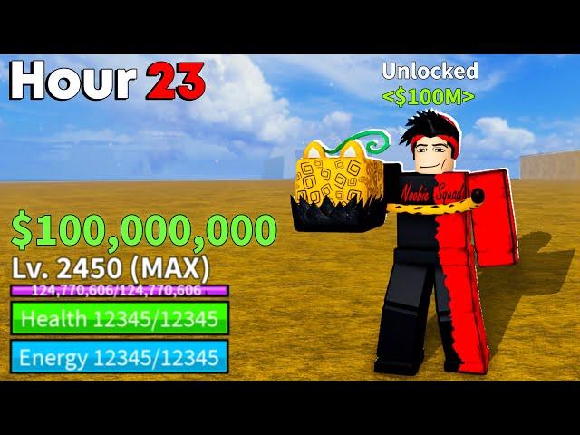 Blox Fruits, Can I Earn 100M in just 24 hrs?