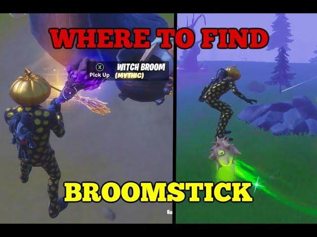 where to find witches Broomstick in Fortnite