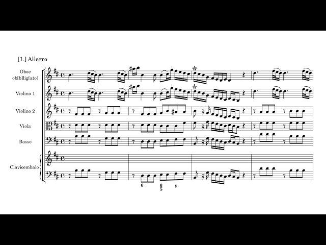 Johann Ludwig Krebs – Concerto for Harpsichord and Oboe in B minor