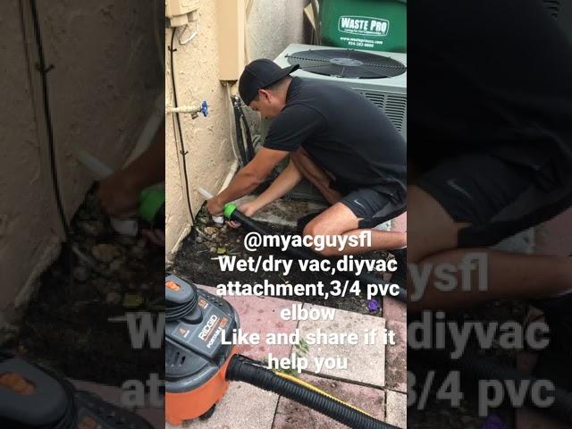 How to unclogged ac drain line