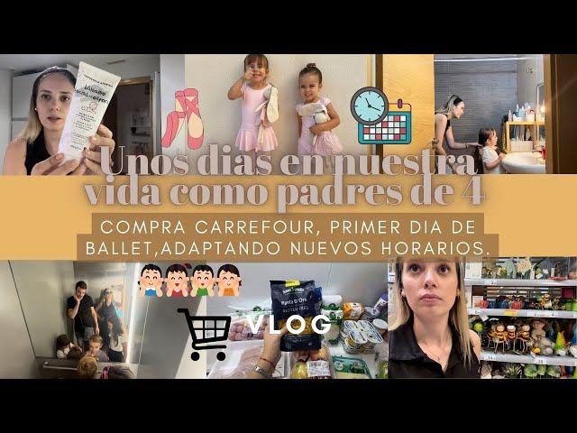 COMPRA CARREFOURPRIMER DÍA DE BALLET para JULIETA🩰ADAPTANDO NUEVOS HORARIOS⏰ LITTLE HAPPY MOM 