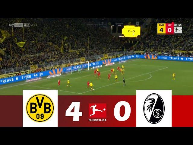 Borussia Dortmund gegen SC Freiburg [4-0] | Bundesliga 2024/25 | Spielen Höhepunkte!