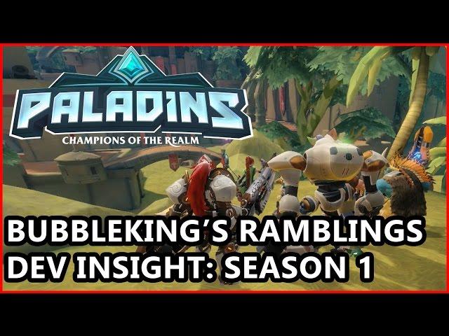 Bubbleking's Ramblings: Dev Insight Season 1