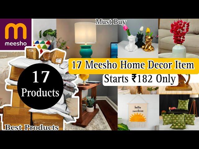 Latest 17 Meesho Home Decor Haul Starts ₹182 Only / Best purchase / Meesho decor #meeshofind