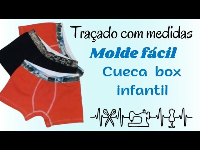 ️ Desenhe seu próprio molde - cueca box infantil #modelagem