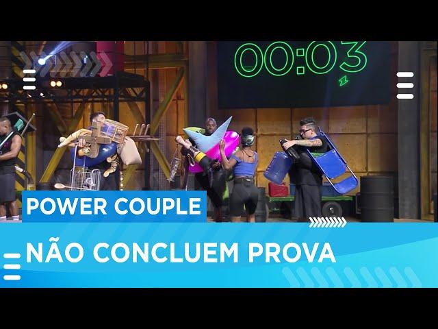 Cartolouco e Mussunzinho não concluem Prova dos Homens - 'Power Couple Brasil'