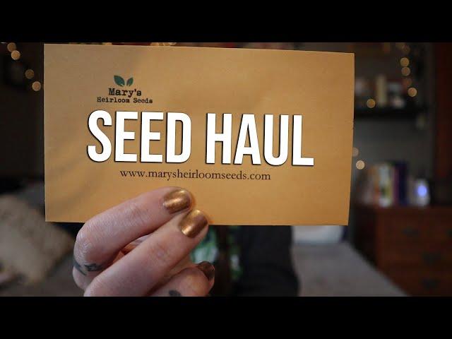 Mary's Heirloom Seeds | 2021 Garden Seed Haul