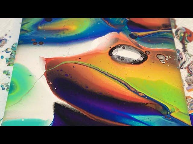 Keep your COLORS BRIGHT! Acrylic pouring technique! Fluid Art pour painting style!