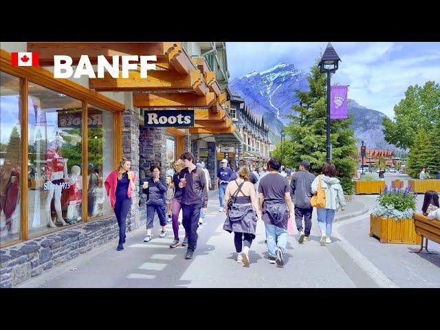 BANFF Canada Downtown Walking Tour in Summer 2024 | 4K 