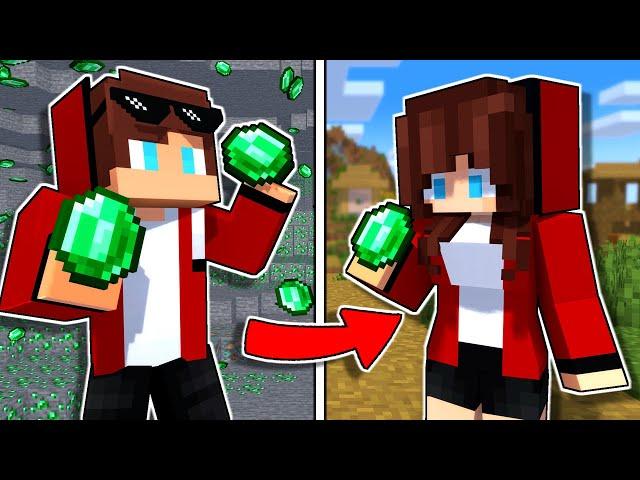 MAIZEN : JJ became a GIRL2 - Minecraft Animation JJ & Mikey