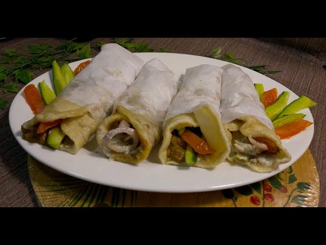 Pori Paratha fry kabab Roll / Paratha roll recipe #kababparathaporiroll #poriroll #travellingfood