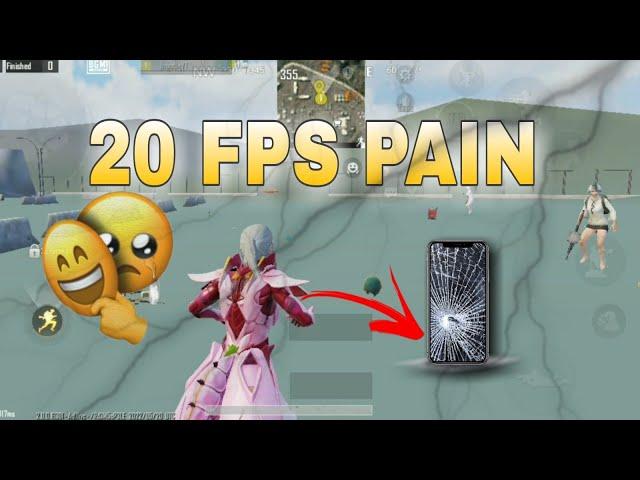 PAIN OF A 20 FPS PLAYER | VIVO Y91 | BGMI MONTAGE