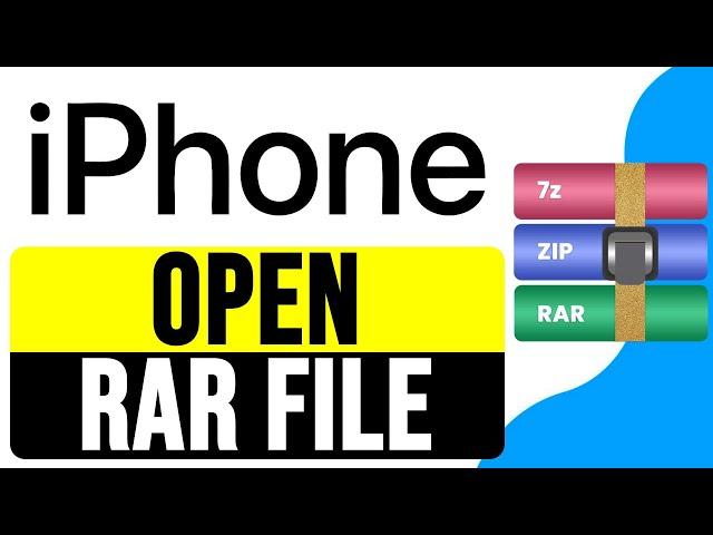 How to OPEN RAR File on iPhone 2025 | Extract & Unzip Files