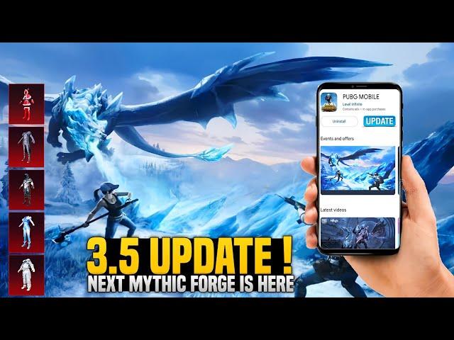 3.5 Update & Mythic Forge Is Here | New Changes & Release Date | 3.5 Update First Look Timing |PUBGM