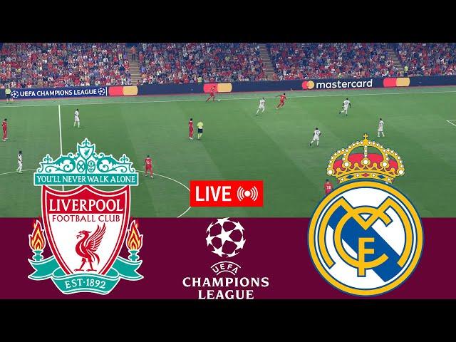 [LIVE] Liverpool vs Real Madrid. UEFA Champions League 24/25 Full Match - VideoGame Simulation