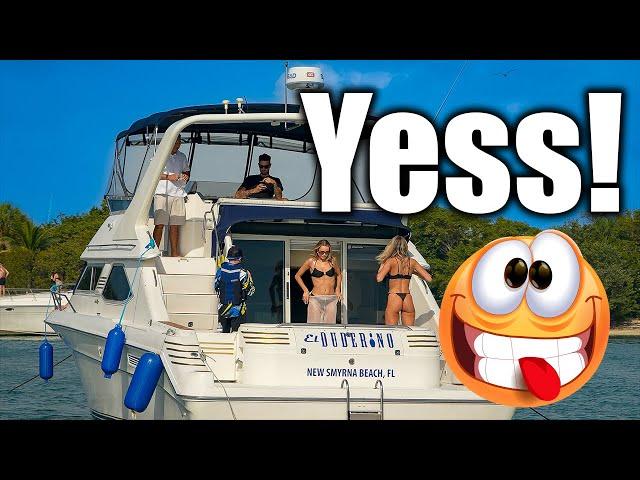 Speechless  SHE Made Our DAY  (Se️) | Sandbar | Miami River | Droneviewhd  ( Boats & Yachts)