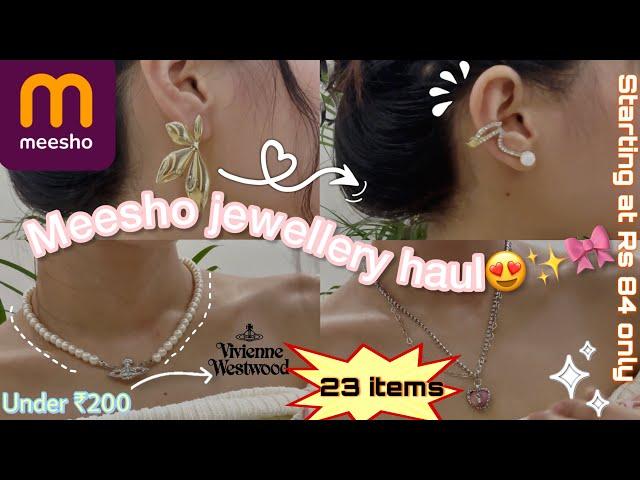 Meesho Jewellery haul|| starting at ₹84|| Affordable 🫶