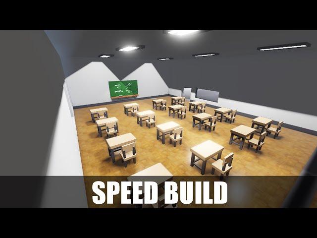 remaking the school for Bloxy Academy | Speed build