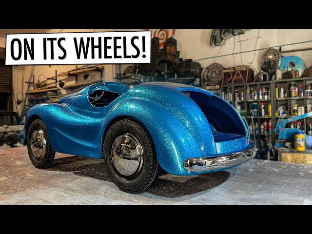 Getting It Back On Its Wheels! | Austin J40 Pedal Car Restoration