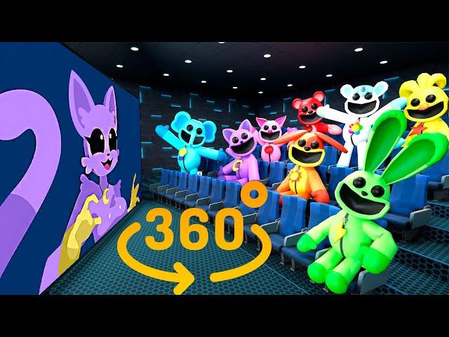 Smiling Critters 360° - CINEMA HALL | CATNAP react to Poppy Playtime Chapter 3  | VR/360° Experience